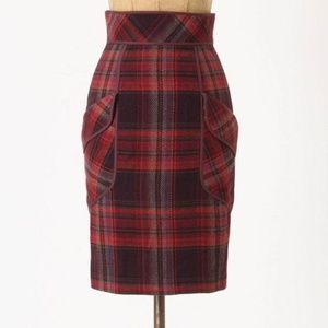 Anthropologie Plenty by Tracy Reese Plaid Skirt 10